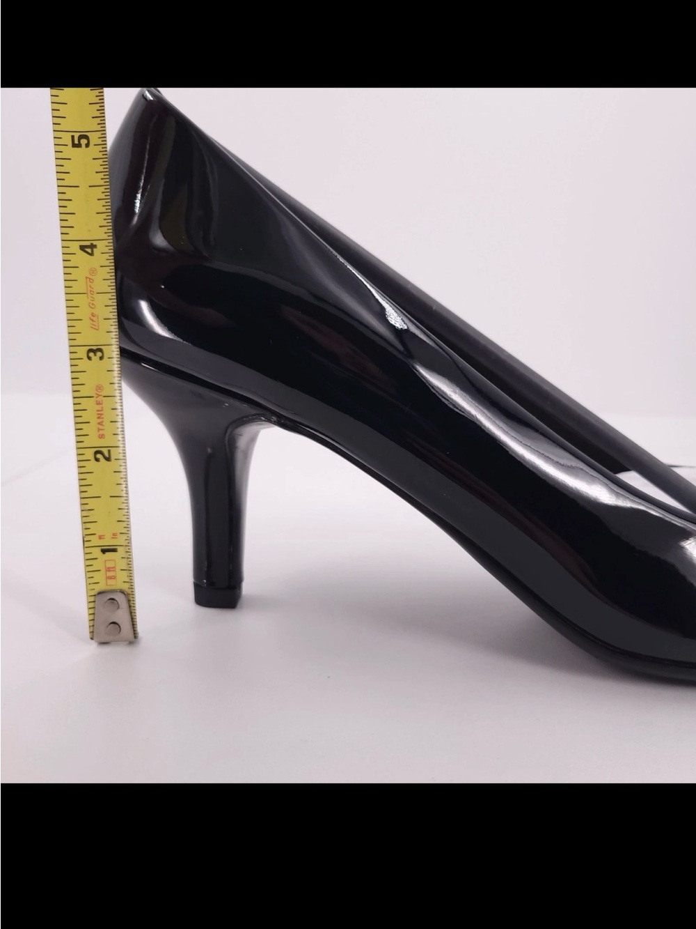 Women’s easy street Black Patent Mid Heel Pumps Size 11m New No Box - Picture 5 of 7